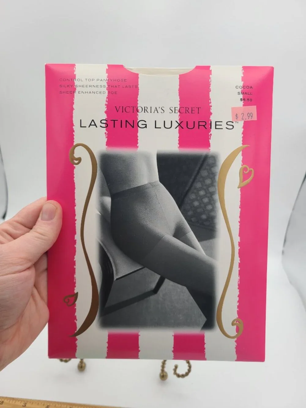New Victoria's Secret Lasting Luxuries Small Cocoa Control top Pantyhose